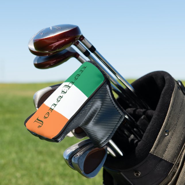 Individuelle Name Irish Flag-Komponente Golf Headcover (In Situ)
