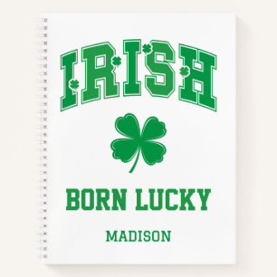 Individuelle Name Irish Geboren Lucky Notizbuch