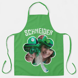 Individuelle Name Irish Klee Foto St Patricks Day Schürze