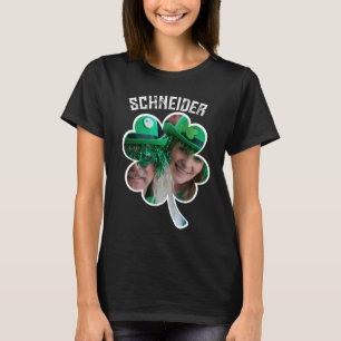 Individuelle Name Irish Klee Foto St Patricks Day T-Shirt