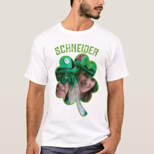 Individuelle Name Irish Klee Foto St Patricks Day T-Shirt