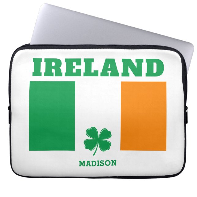 Individuelle Name Irland Laptopschutzhülle (Vorderseite)