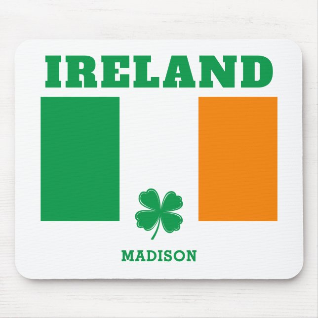 Individuelle Name Irland Mousepad (Vorne)