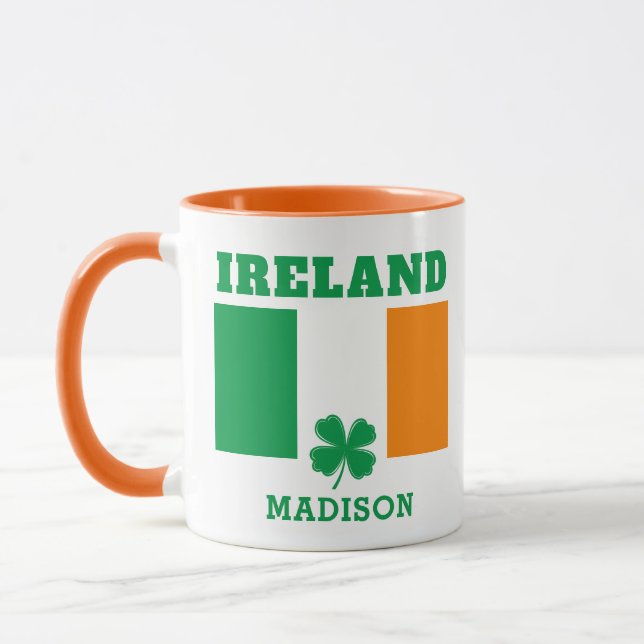 Individuelle Name Irland Tasse (Links)