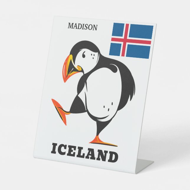 Individuelle Name Island Sockelschild (Vorderseite)