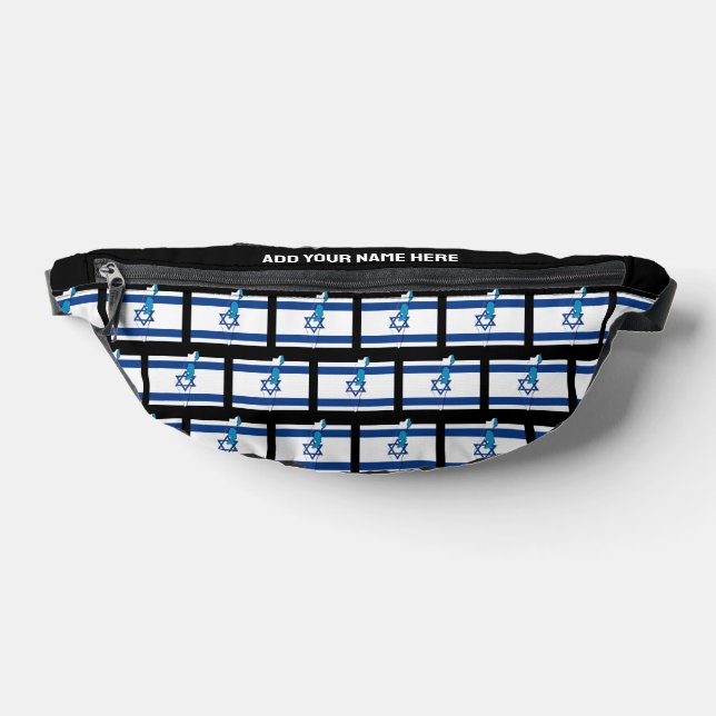 Individuelle Name ISRAELI FLAG VON ISRAEL Fanny Pa Bauchtasche (Ablage )