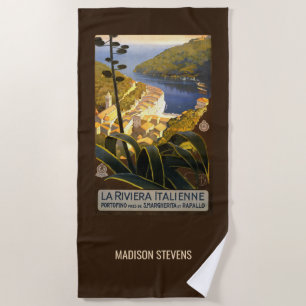Individuelle Name Italienische Riviera Strandtuch