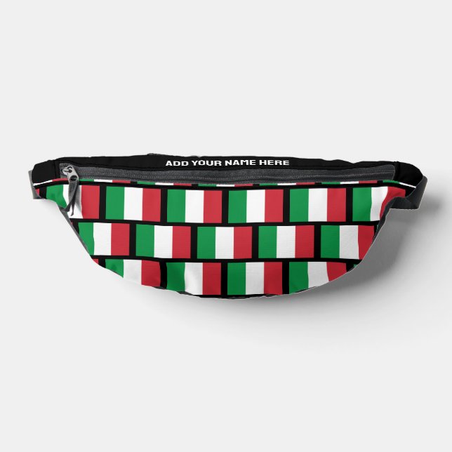 Individuelle Name ITALIENISCHER FLAG ITALIENS Bauchtasche (Ablage )