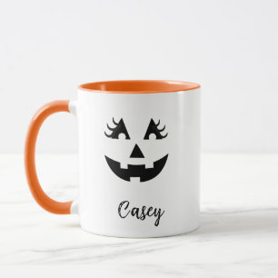 Individuelle Name Jack O' Lantern Girly Tasse