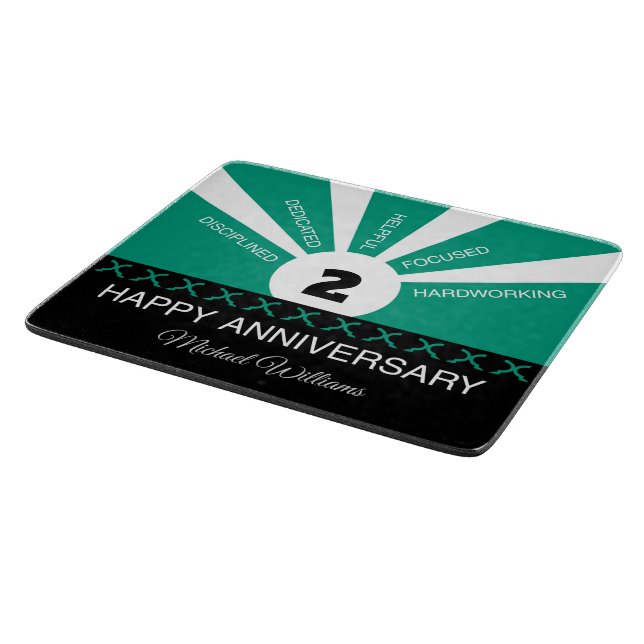 Individuelle Name & Jahr, Jahr der Mitarbeiter Schneidebrett (Ecke)