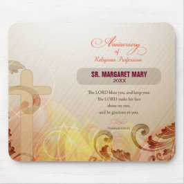 Individuelle Name & Jahr Nun, 60. Jahrestag Religi Mousepad