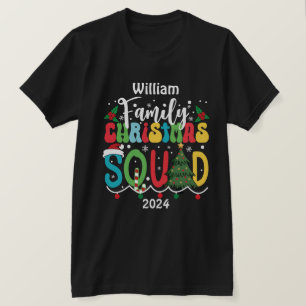Individuelle Name Jahr Weihnachtsfamilie Squad Mat T-Shirt