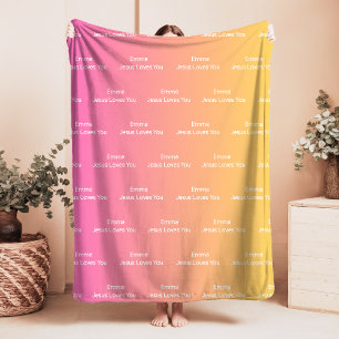 Individuelle Name Jesus Lieben Sie Fleece Blanket 