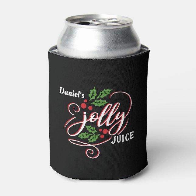 Individuelle Name Jolly Juice Christmas Cheer Bier Dosenkühler (Kanne Vorderseite)