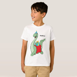 Individuelle Name, Junge, Geburtstag, Dinosaurier T-Shirt