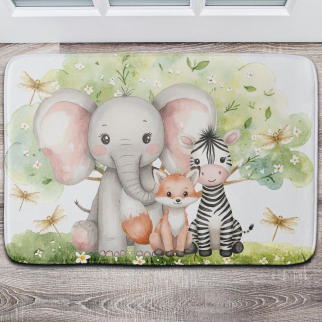 Individuelle Name Jungle Animals Dragonfly Badematte (Von Creator hochgeladen)