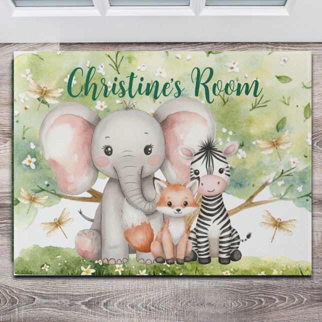 Individuelle Name Jungle Animals Dragonfly Fußmatte (Von Creator hochgeladen)