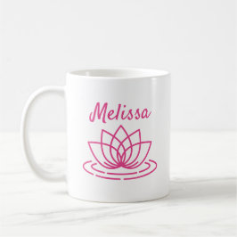 Individuelle Name Kaffeemaschine Tasse mit Rosa Lo