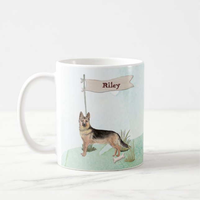Individuelle Name Kaffeetasse (Links)