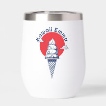 Individuelle Name Kawaii Ice Cream Cone Niedlich J