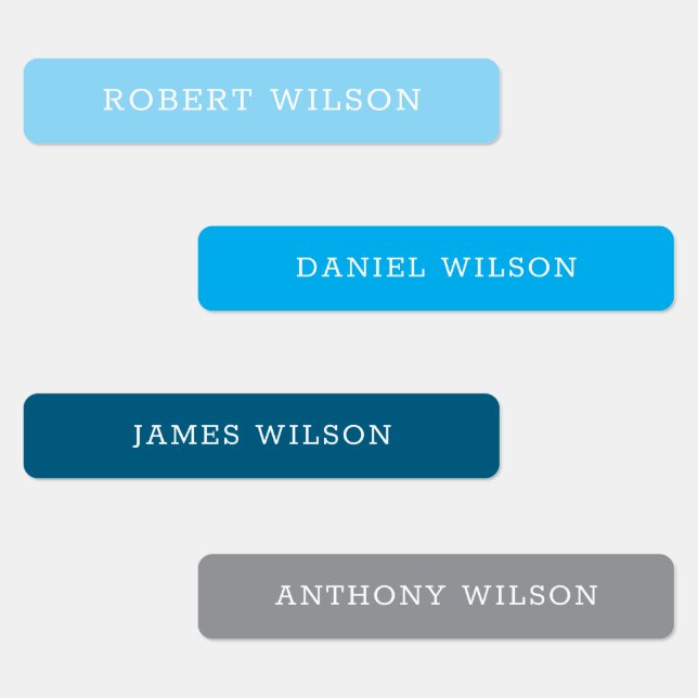 Individuelle Name kennzeichnet Kinderspielzeugschr Etiketten (Gruppe)