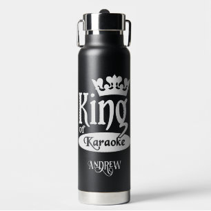 Individuelle Name King of Karaoke Trinkflasche
