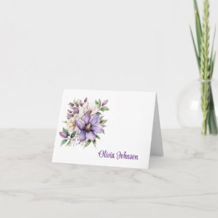 Individuelle Name Klappende Mitteilungskarten