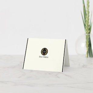 Individuelle Name Klappende Mitteilungskarten