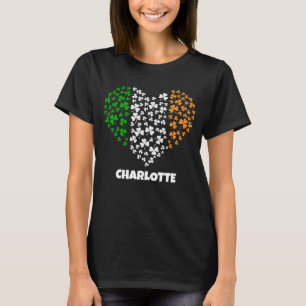 Individuelle Name Kleeblatt Clover Heart St Patric T-Shirt