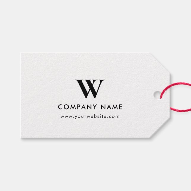 Individuelle Name-Kleidungsmarken mit String & Hol Geschenkanhänger (Vorderseite (Horizontal))