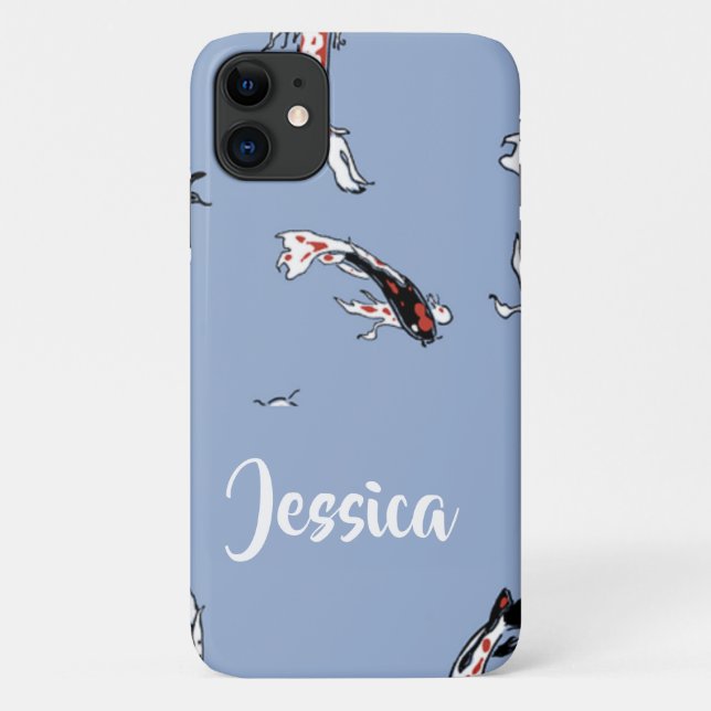 Individuelle Name Koi Case-Mate iPhone Hülle (Rückseite)