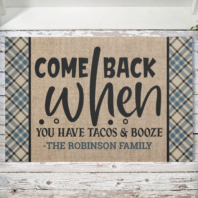 Individuelle Name kommt zurück, wenn Sie Tacos Boo Fußmatte (Von Creator hochgeladen)