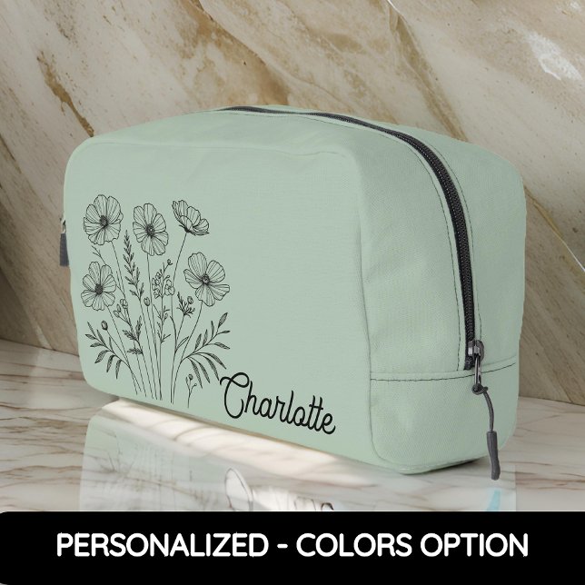 Individuelle Name Kosmetische Tasche - Geburtstags (birthday gift for her, gift for women, toiletry bag for girl, coworker gift, boss gift, besties gift)