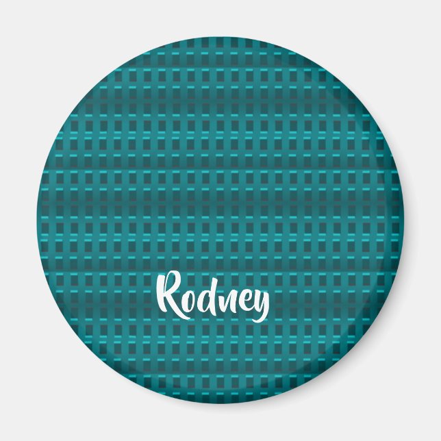 Individuelle Name-Kunststoffblöcke Magnet (Vorne)