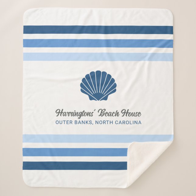 Individuelle Name & Lage Beach House Sherpadecke (Vorderseite)