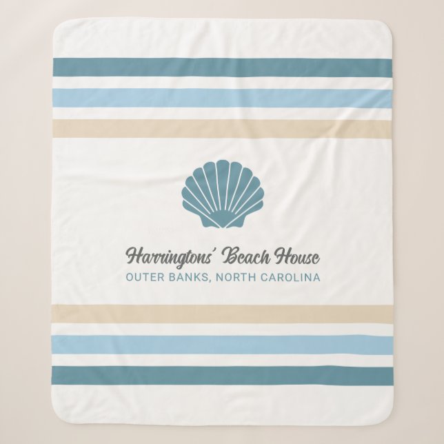 Individuelle Name & Lage Beach House Sherpadecke (Vorderseite)