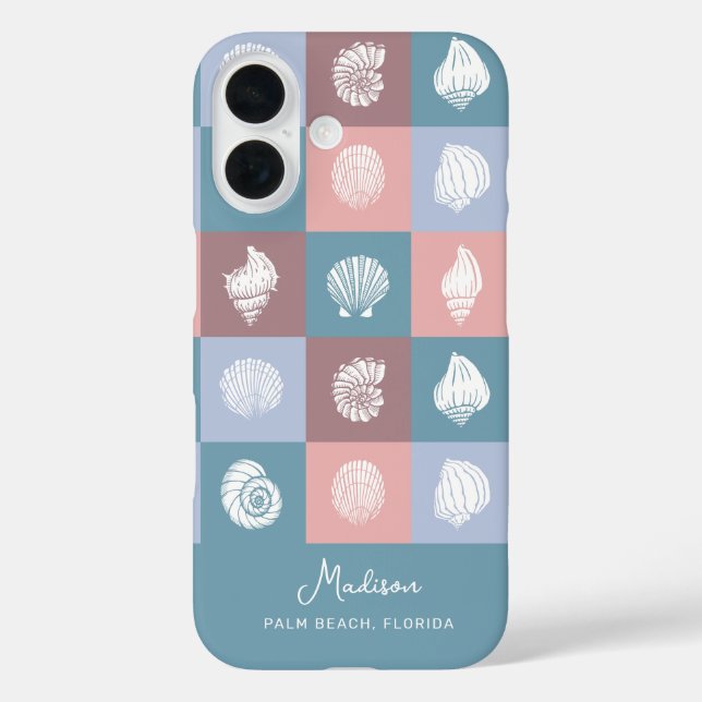 Individuelle Name & Lage - Muster Case-Mate iPhone Hülle (Rückseite)