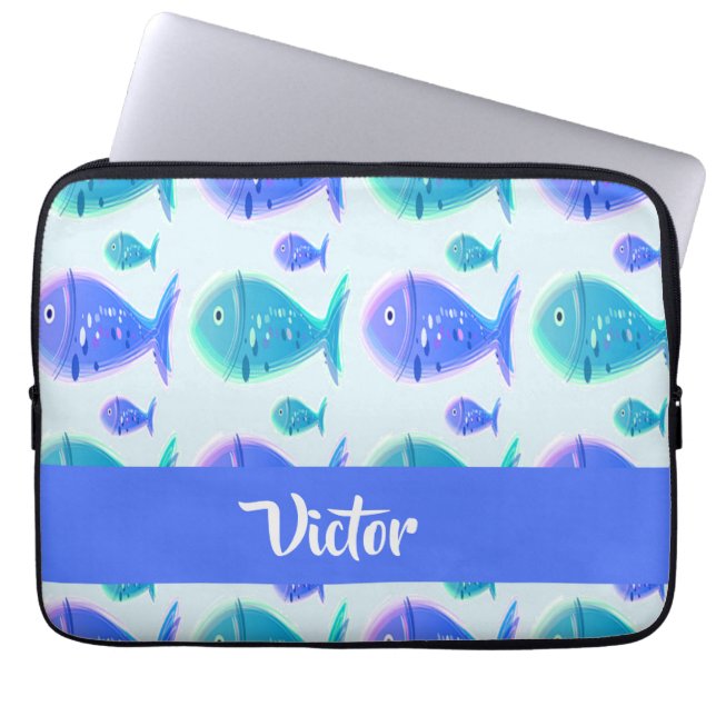 Individuelle Name Laptopschutzhülle (Vorderseite)