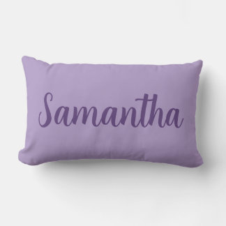 Individuelle Name Lavender - Personalisiert Lendenkissen
