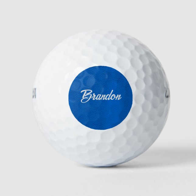 Individuelle Name-Leder Golfball (Vorderseite)