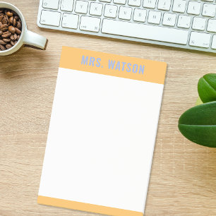 Individuelle Name Lehrer Stationery Wertgutschrift Post-it Klebezettel