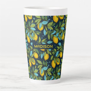 Individuelle Name Lemon Muster Milchtasse