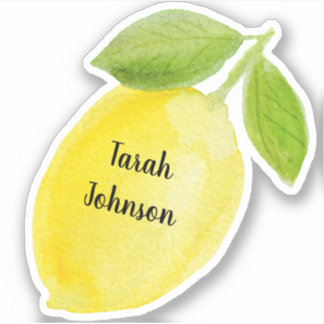 Individuelle Name Lemon Sticker