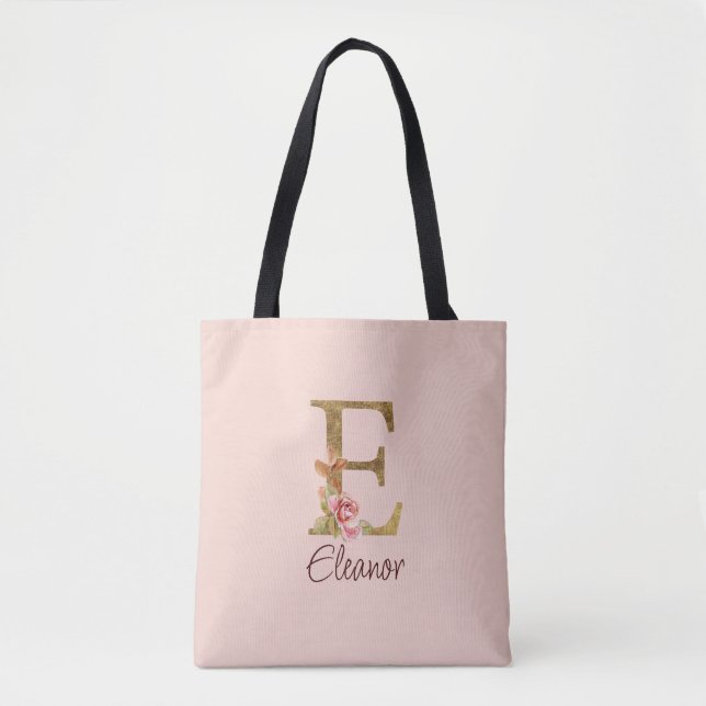 Individuelle Name Letter E Goldene Forelle Rose Ro (Vorderseite)
