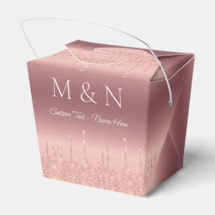 Individuelle Name Letter Rose Gold Gastgeschenk Ho Geschenkschachtel