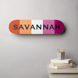Individuelle Name LGBTQ-Rainbow Lesbian-Stolperfla Skateboard