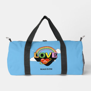 Individuelle Name "Liebe ist Liebe" Duffle Bag