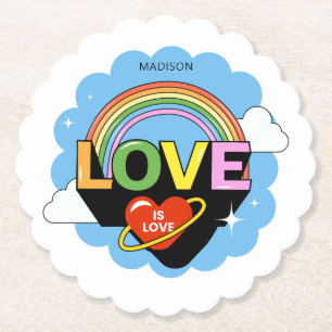 Individuelle Name "Liebe ist Liebe" Untersetzer