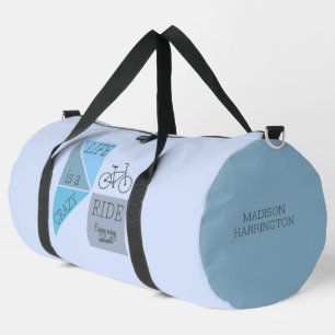 Individuelle Name Life ist eine verrückte Reise Duffle Bag
