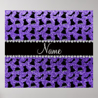 Individuelle Name lila Glitzer High Heels Kleidung